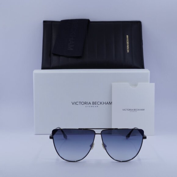 Victoria Beckham VB239S 319 Aviator Sunglasses – Grey/Blue - Picture 3 of 11